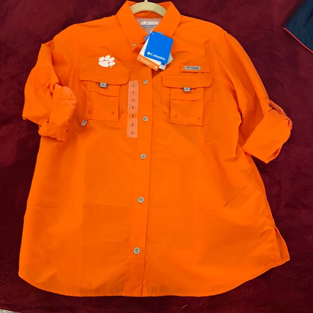 Clemson Columbia PFG button down